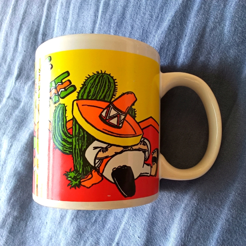 South of the Border coffee mug Vintage Pedro character. Y2K
